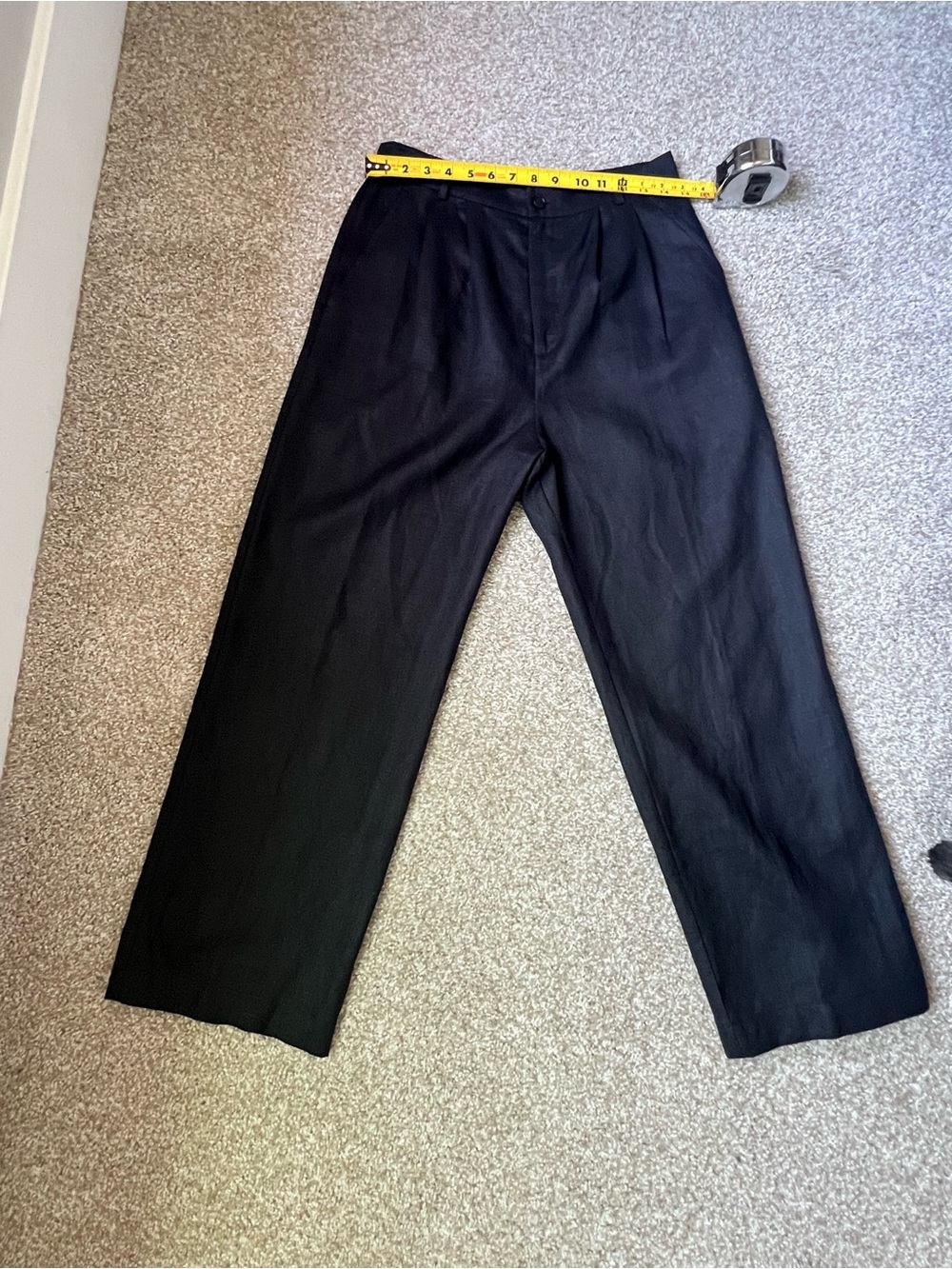 Reformation Women’s Black  100% Linen Pants
